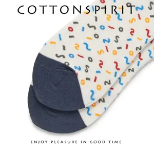 Cotton Spirit chaussettes tendance style urbain, chaussettes coton mi-hautes à motifs.