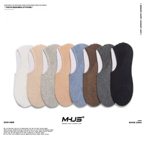 Unisex Solid Color Low Cut Invisible Boat Socks Breathable Cotton Casual Short Socks For Men Women Spring Summer
