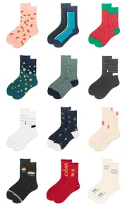 Unisex stylish mid-calf cotton socks with trendy patterns, perfect for streetwear and daily wear.
