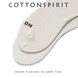 Comfortable cotton mid-calf socks for daily wear, breathable and soft design, spring and summer.