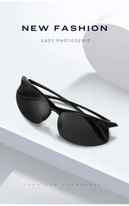 Men polarised cycling sunglasses TR frame UV400 protection outdoor driving sports glasses