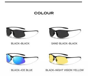Men polarized cycling sunglasses outdoor driving uv protection sports glasses 4 colors