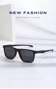 Men's polarized sports sunglasses classic square frame outdoor driving fishing stylish eyewear