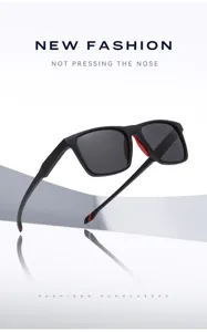Men's sports polarized square sunglasses, lightweight outdoor fishing driving glasses.