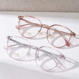 Monture de lunettes TR titane ultra-légère coréenne femme monture complète transparente myopie