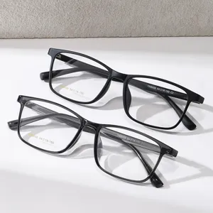 Montures de lunettes optiques légères TR90 unisexes élégantes pour verres de myopie clairs