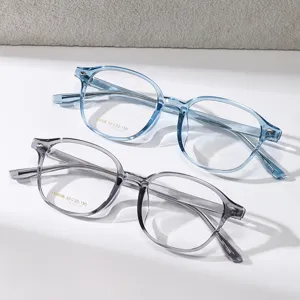 Lunettes Optiques TR90 Rondes Rétro Unisexe Verres Clairs Légers