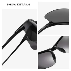 Polarized cycling sunglasses for men, outdoor driving UV protection sports eyewear.