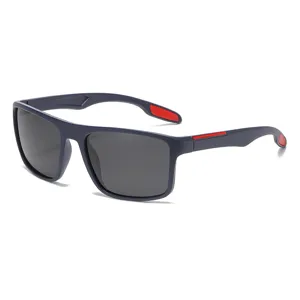 Occhiali da sole sportivi polarizzati da uomo con montatura TR elegante per attività.