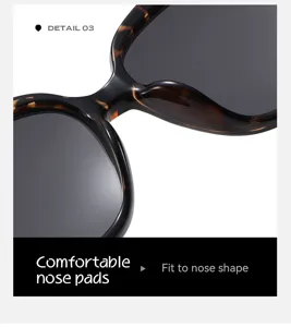 Détail de la monture de lunettes de soleil en écaille et plaquettes ergonomiques.