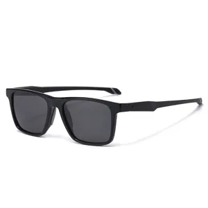 Men's polarized sports sunglasses square frame fashion eyewear for outdoor driving and fishing