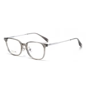 Style coréen ultra-léger monture en titane femmes lunettes pleines monture transparente optique