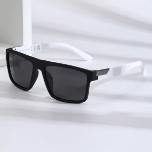 Lunettes de Soleil Carrées Rétro Pour Hommes Femmes Polarisées UV400 Teintes de Conduite Lunettes d'Extérieur Mode Classique