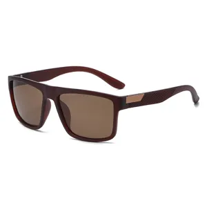 Lunettes de Soleil Carre Vintage Homme Polarisées Protection UV Conduite Vue Principale