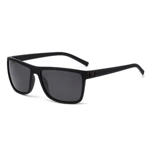 Men's outdoor sports polarized sunglasses with UV protection and textured frame for cycling.