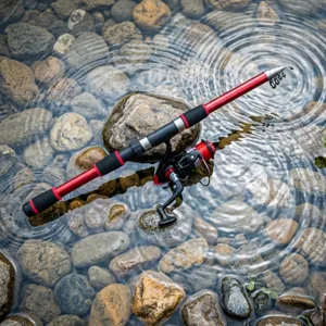 Portable telescopic fishing rod and reel combo for outdoor travel angling setup details