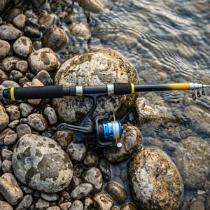 1.8m blue fishing rod set with spinning reel outdoor portable telescopic carbon fishing tackle kit