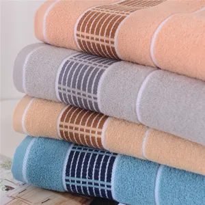 Wholesale pure cotton bath towel solid color thickened soft absorbent home beach towel