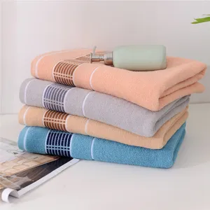 Thickened 100% cotton bath towel set soft absorbent home daily use hotel shower towels 4 pack