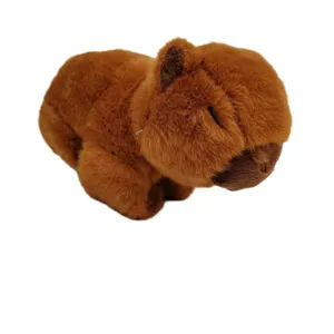 Cute brown capybara plush toy stuffed animal soft doll for kids decoration gift home decor