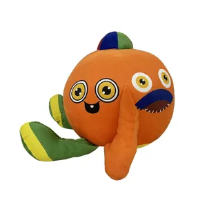 Schattige pluche pop rond monster gevuld dier zacht kussen cadeau kinderkamer decoratie feest.