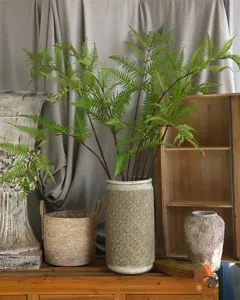 Artificial fern leaves fern branch fern prop botanical home decor floral detail staging setup