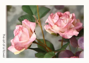 Ramo di peonia autunnale artificiale fiore finto retro per decorare casa soggiorno