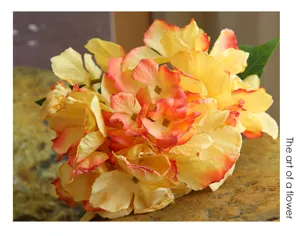 Fiore di ortensia artificiale ramo singolo decorazione matrimonio casa supporto foto composizione
