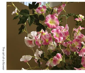 Artificial morning glory flower branch indoor home decoration pastoral style floral arrangement
