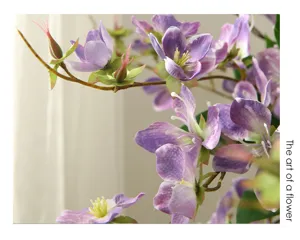 Künstliche lila Blume Heimdekoration elegante Tischaufsatz realistisches Blumengesteck