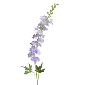 Artificial Delphinium Flower Silk Fake Plant Single Stem For Home Living Room Wedding Hotel Room Decorative Floral Arrangement
