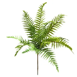 Artificial Fern Leaves Silk Boston Fern Stems Fake Greenery Plants For Indoor Outdoor Home Garden Floral Arrangement Decor