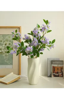 Artificial lilac flowers simulation flower home living room desktop decoration vase bouquet