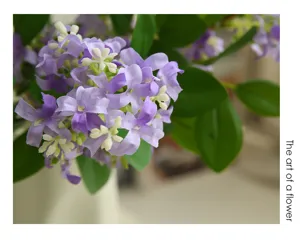 78cm Artificial Flower Purple Mock Orange Silk Floral Home Living Room Decor Piece