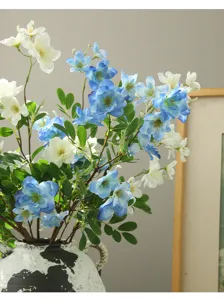 Arredo floreale di begonia artificiale decorazione casa hotel romantico morbido fiore finto