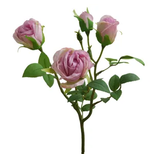Artificial Silk Rose Flowers French Romantic Fake Floral Bouquet For Home Living Room Decor Photography Props