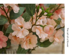 Artificial camellia silk flowers for home decor, elegant floral table centerpieces