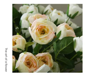 Bouquet de roses artificielles style nordique décoration maison arrangement floral 1 pc
