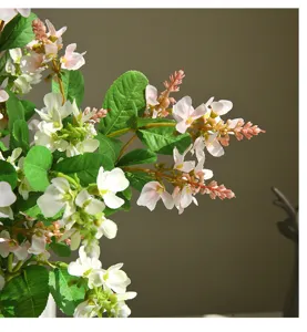Rama de flor artificial decoración del hogar planta falsa rosa arreglo floral accesorios