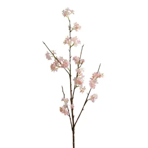 Artificial Single Branch Exquisite Snow Ball Silk Flower Home Living Room Dining Room Table Decor Fake Flower Ornament
