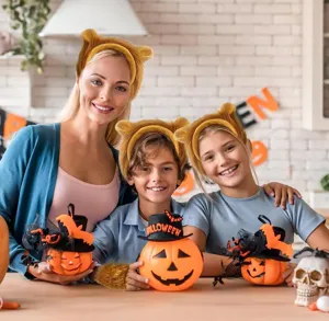 Στήριγμα κεφαλής με αυτιά ζώου plush Halloween χνουδωτή αρκούδα cosplay πάρτι