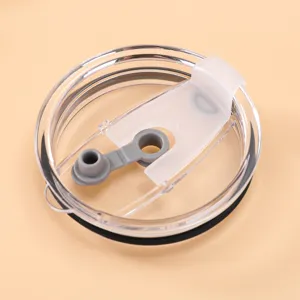 Coperchio di ricambio trasparente per tumbler da 20oz, anti-schizzo con tappo in silicone.