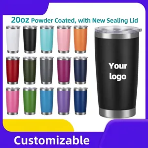 Tazza Termica Isolata a Vuoto in Acciaio Inossidabile Verniciato a Polvere Con Coperchio Ermetico Stile Americano Portatile Doppia Parete per Auto Ufficio Casa