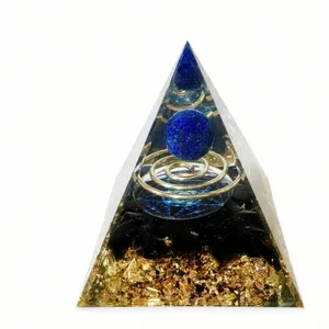 Handmade orgonite pyramid resin crystal stone home decoration healing energy craft ornament
