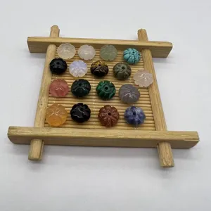 Natural Stone Pumpkin Beads Loose Gemstone Beads For DIY Earring Bracelet Jewelry Making Craft Accessories