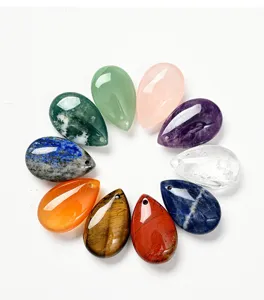Colgante de gota de piedra natural cristal joyeria collar pulsera accesorio lote top
