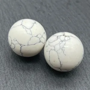 Natural white howlite turquoise crystal gemstone sphere ball for home decor healing 20mm
