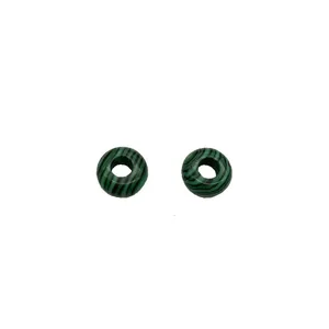Natural gemstone large hole abacus wheel beads flat spacer beads for DIY jewelry making accessories