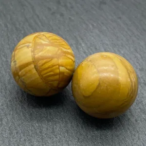 Natural stone spheres detail shot, polished mineral crystal ball for decoration and science display