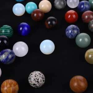 20mm natural crystal gemstone spheres mixed color crystal balls for home decoration